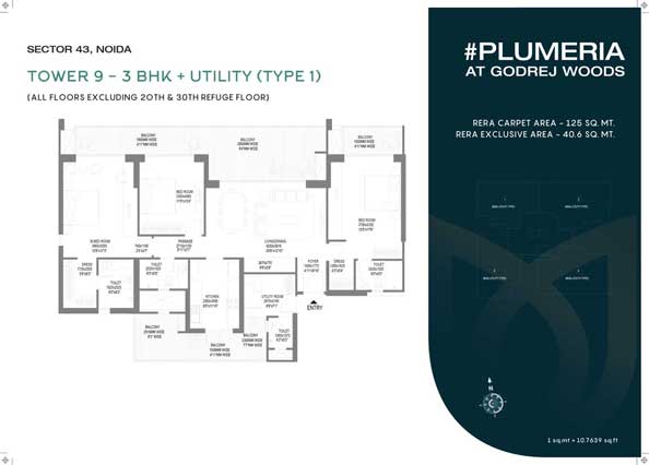 4BHK-163 SqYrds (2154 Sq.Ft.)